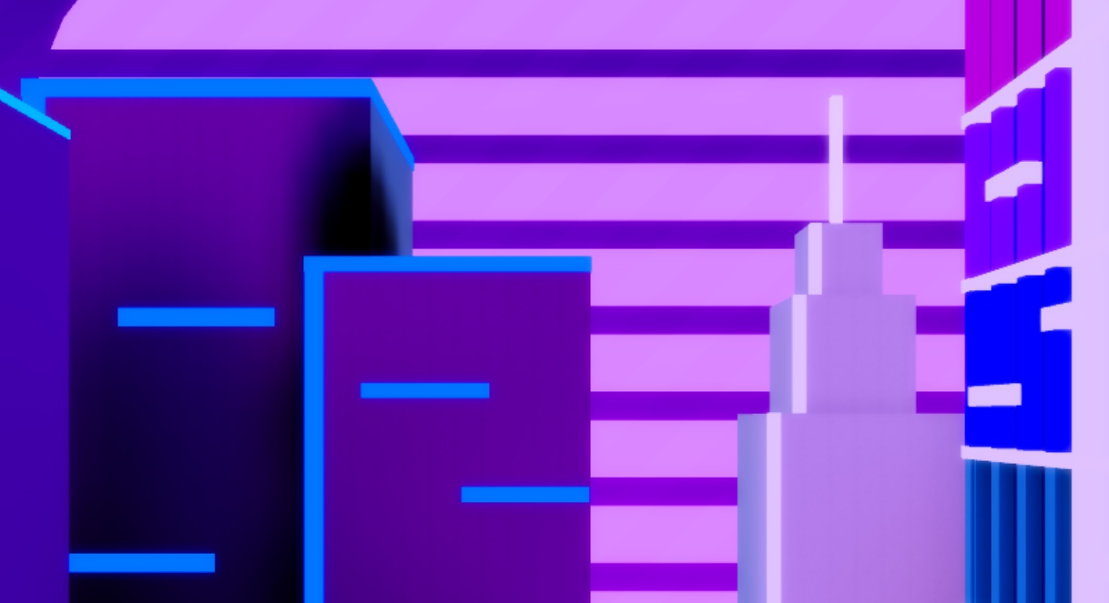 Vaporwave stage preview